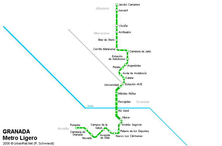 Карта метро испании